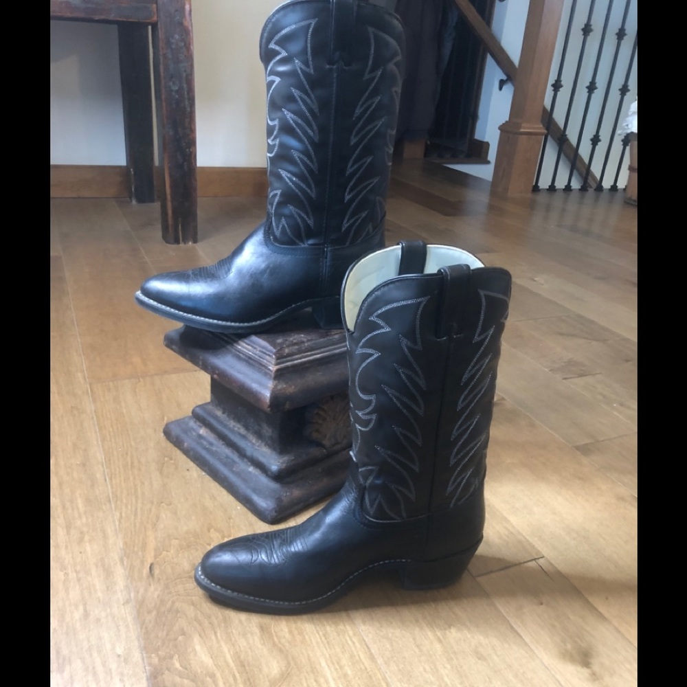 Durango black western style boot.  Size 11